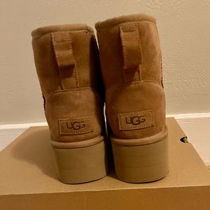 Chestnut platform UGG boots